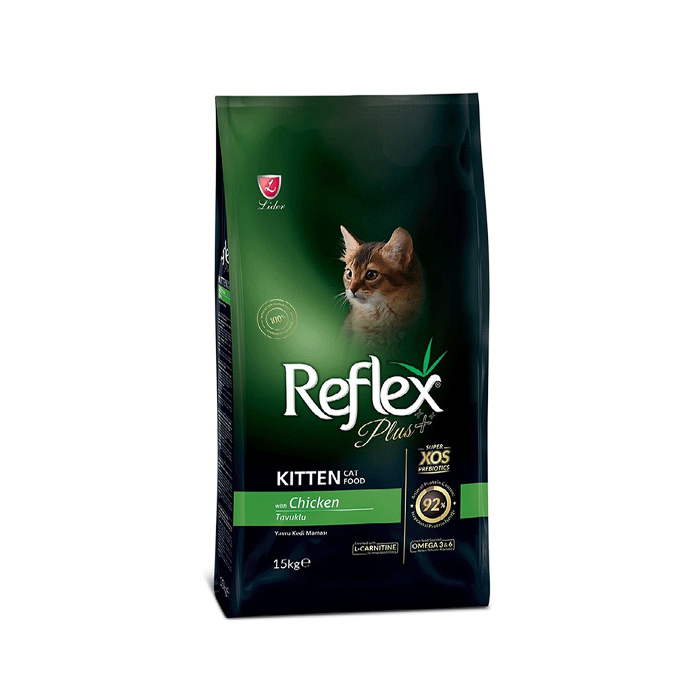 غذای خشک گربه رفلکس پلاس مرغ کیتنreflex plus chicken kitten