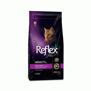غذای خشک گربه رفلکس پلاس گورمت reflex plus chicken gourmet