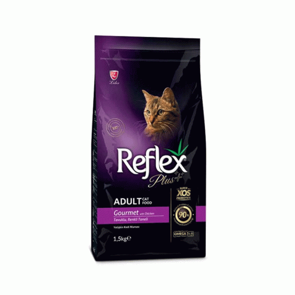 غذای خشک گربه رفلکس پلاس گورمت reflex plus chicken gourmet
