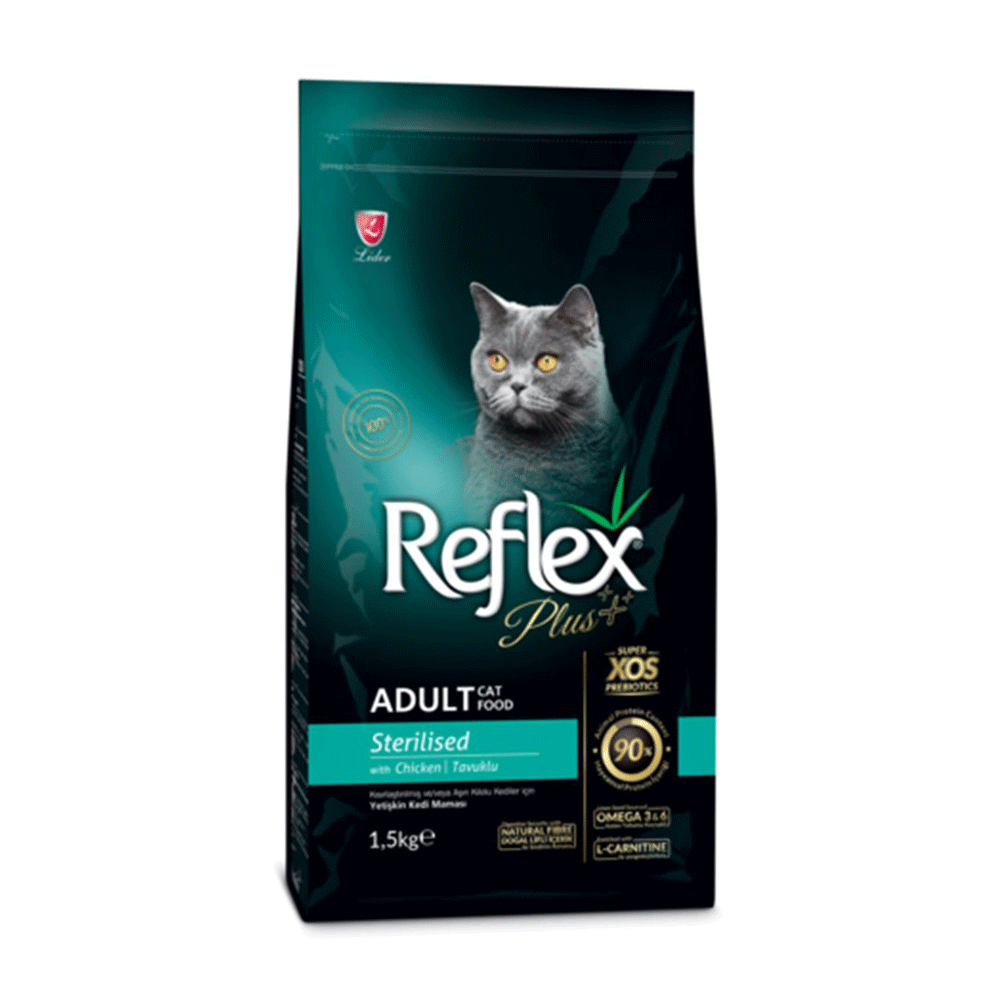 غذای خشک گربه رفلکس پلاس مرغ عقیم  reflex plus sterlised chicken