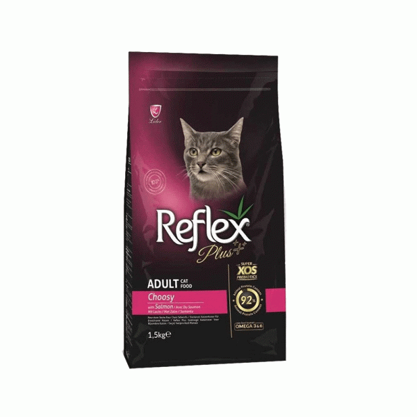 غذای خشک گربه بد غذا رفلکس پلاس ماهی reflex plus choosy salmon