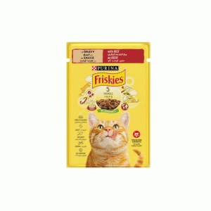 پوچ گربه فریسکیز گوشت friskies