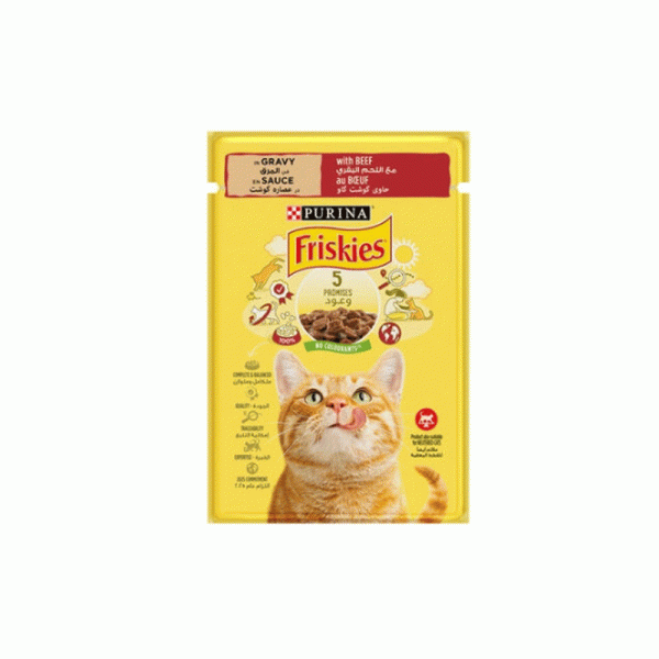 پوچ گربه فریسکیز گوشت friskies
