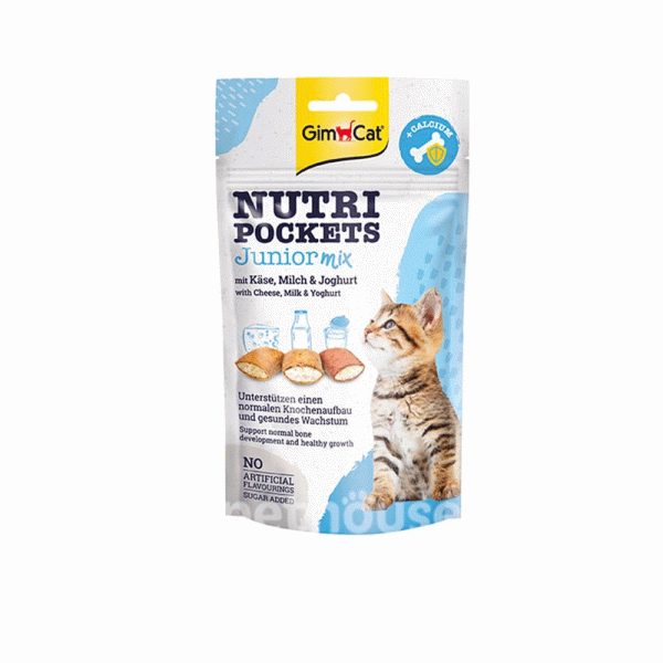 تشویقی مغزدار جیم کت شیر بچه گربه gim cat nutri 60g