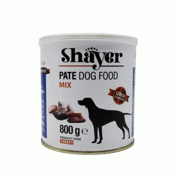 کنسرو سگ شایر پته میکس shayer 800g