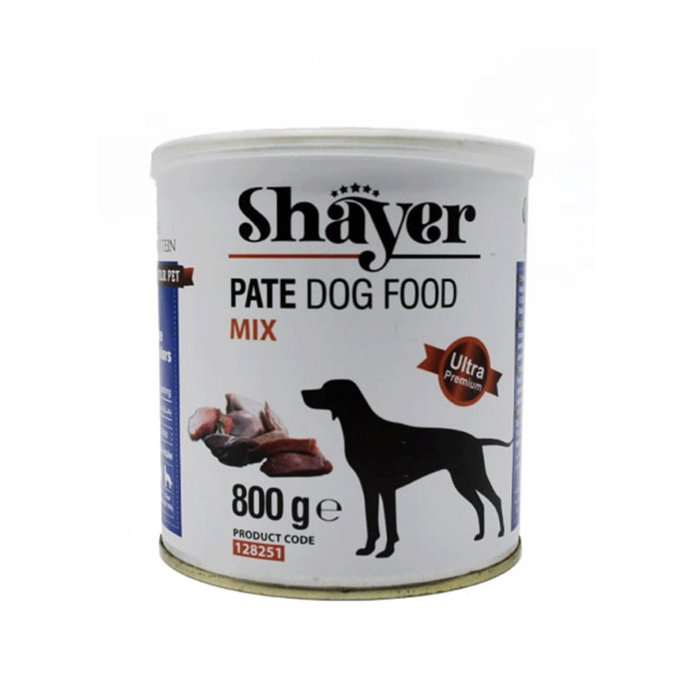 کنسرو سگ شایر پته میکس shayer 800g