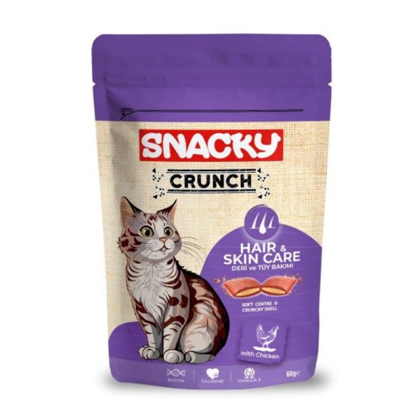 تشویقی کرانچی اسنکی مرغ تقویت پوست و مو snacky