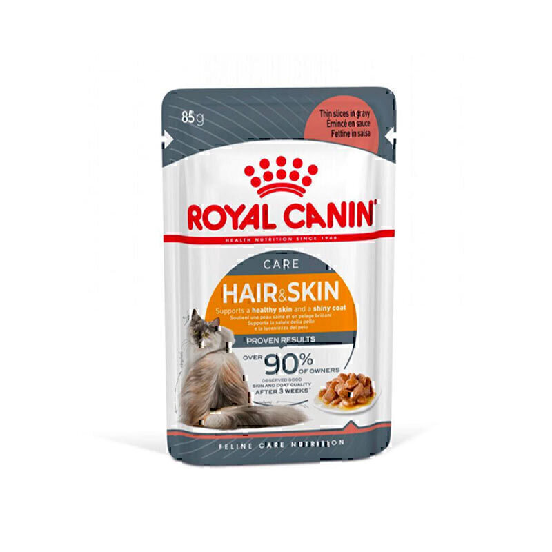 پوچ گربه رویال کنین پوست و مو royal canin hair and skin