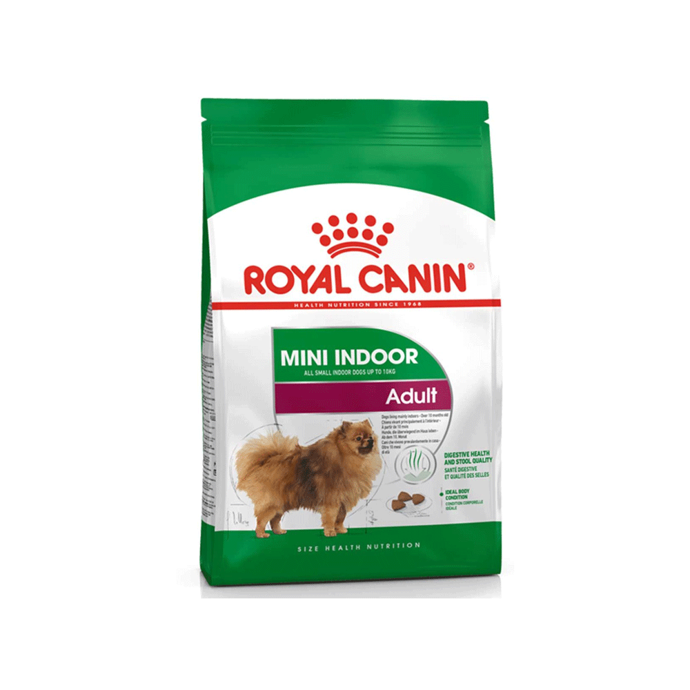 غذای خشک سگ مینی ایندور ادالت رویال کنین 1/5 کیلویی royal canin mini indoor adult