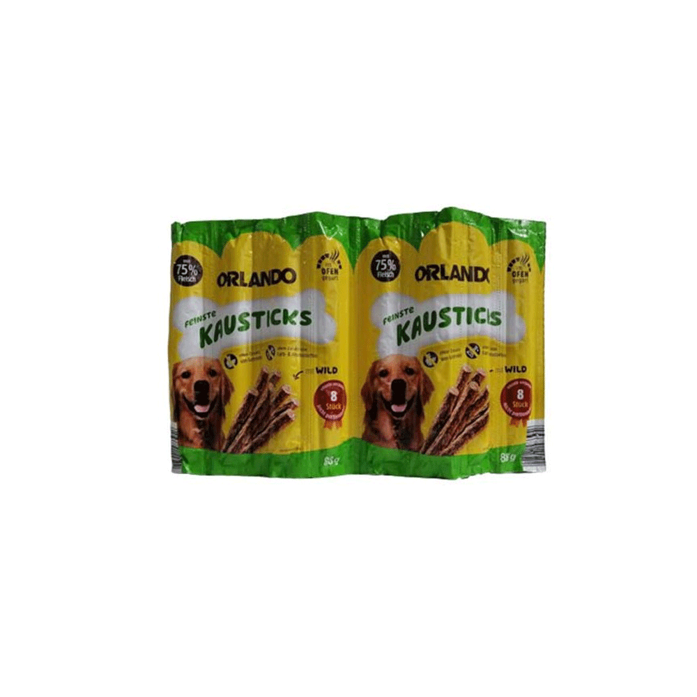 تشویقی مدادی سگ اورلاندو گوشت شکار هشت تایی orlando