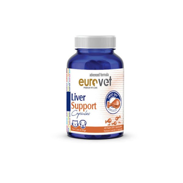 قرص تقویت کبد سگ و گربه یورووت eurovet