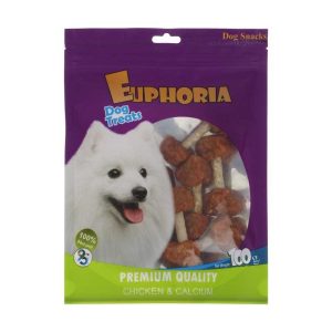 تشویقی سگ ایفوریا مدل دمبل با طعم مرغ euphoria