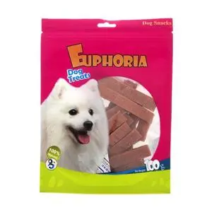 تشویقی سگ ایفوریا مدل نواری با طعم گوشت euphoria