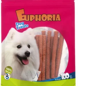 تشویقی سگ ایفوریا مدل مدادی نرم با طعم مرغ euphoria