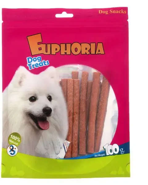 تشویقی سگ ایفوریا مدل مدادی نرم با طعم مرغ euphoria