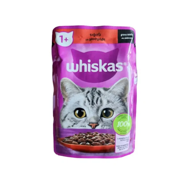 پوچ گربه ویسکاس با طعم گوشت +1