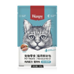 پوچ گربه ونپی با طعم مرغ و خرچنگ