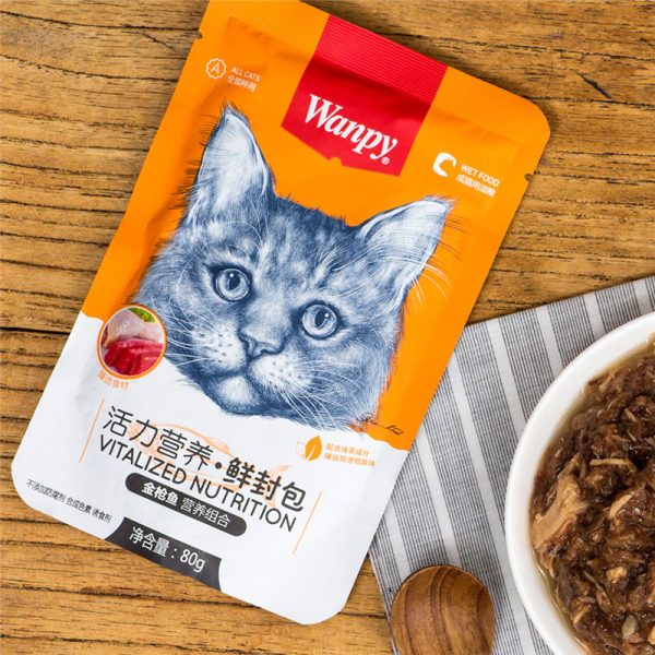 پوچ گربه ونپی با طعم مرغ و ماهی تن