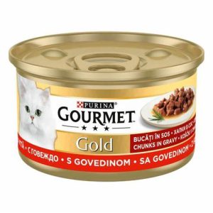 گورمت گلد با طعم گوشت (تکه ای) GOURMET GOLD